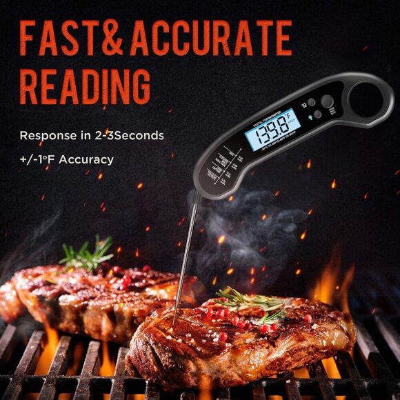 Meat Thermometer Digital, Instant Read Meat ThermometerI for Grill and Cooking - Picture 7 of 7